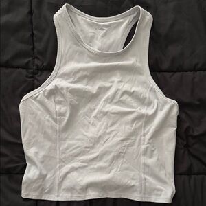 lululemon athletica White Racerback Crop Tank